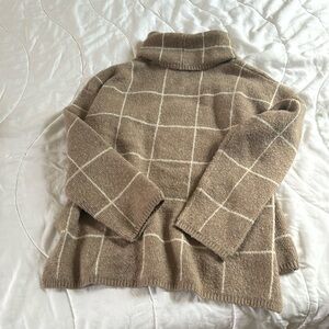 Madewell Beige Turtle neck